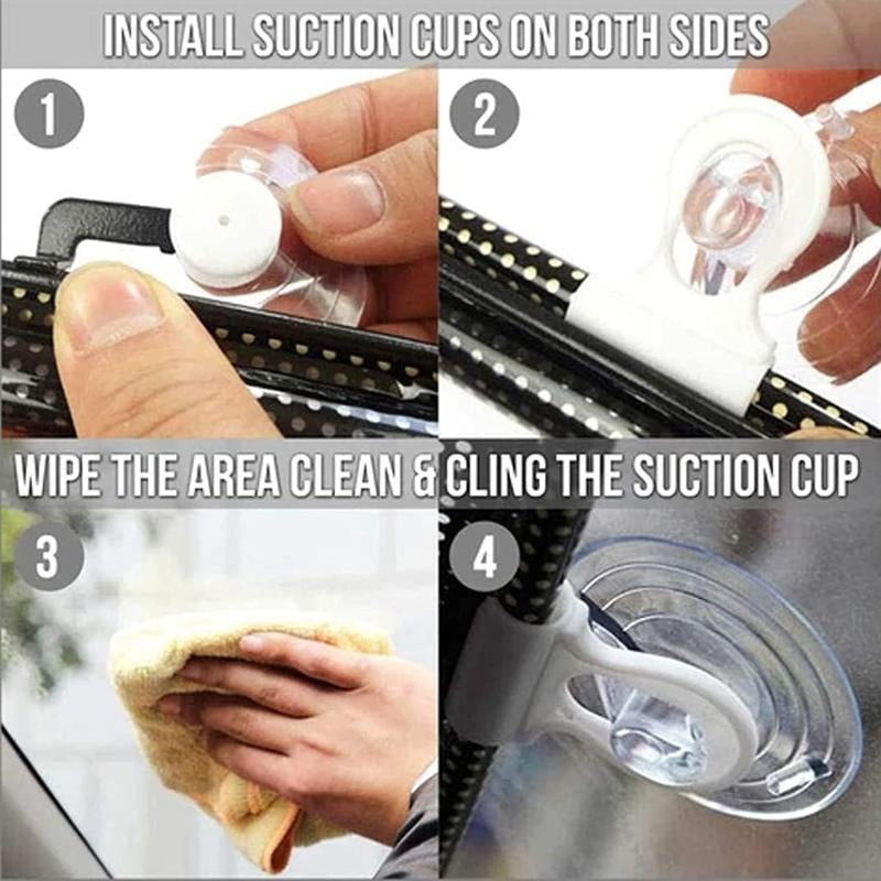 Car Sun Shade Automatic Retractable Windshield Sun Protection Car with Light Protection Sun Visor Car Sun Shade with Suction Cup