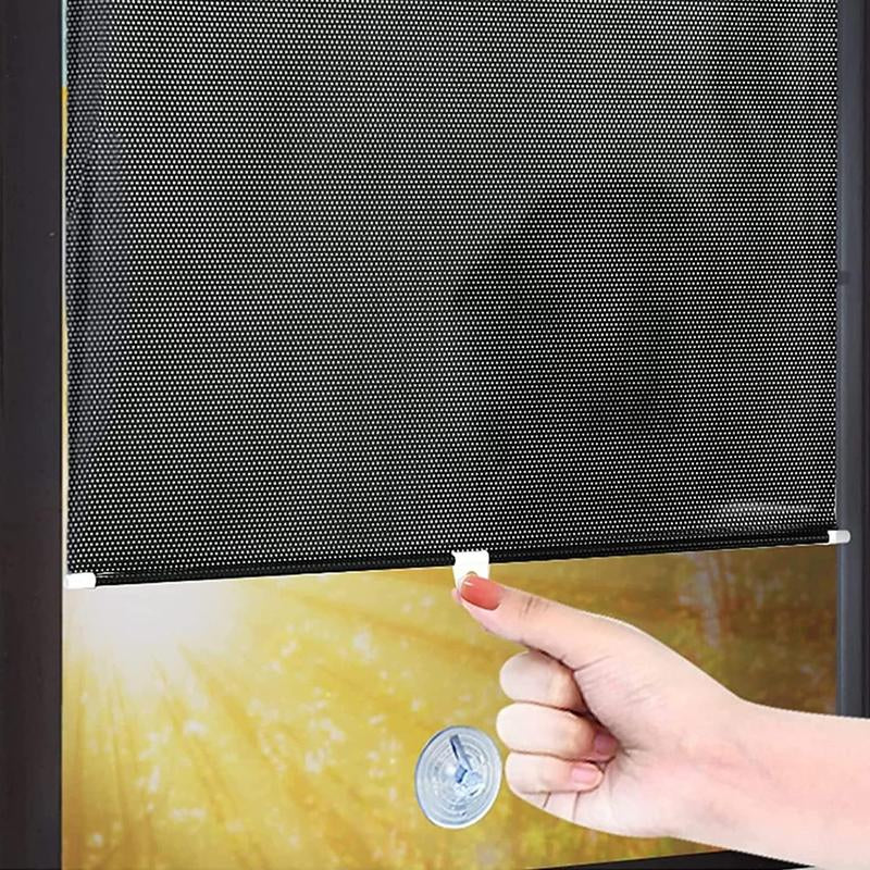 Car Sun Shade Automatic Retractable Windshield Sun Protection Car with Light Protection Sun Visor Car Sun Shade with Suction Cup
